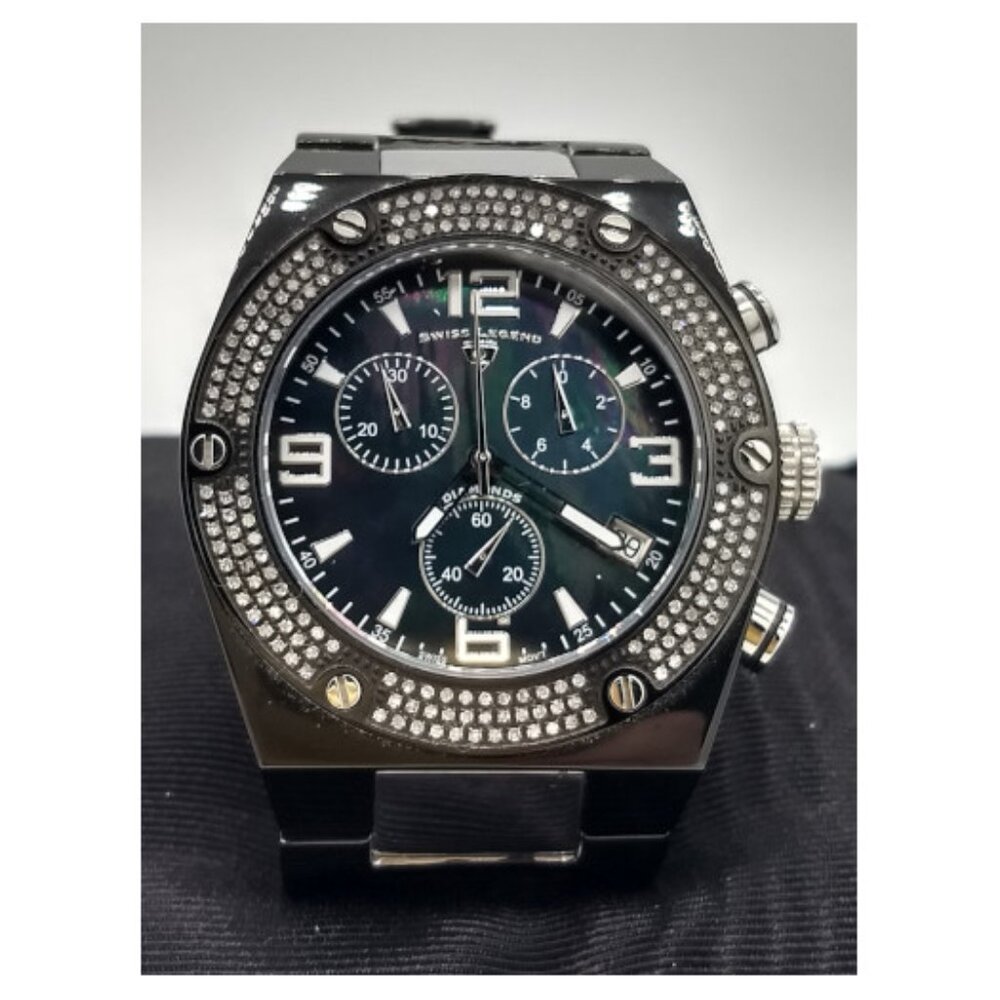 Swiss Legend SL20151-BB-11 Throttle Diamonds Chronograph Watch